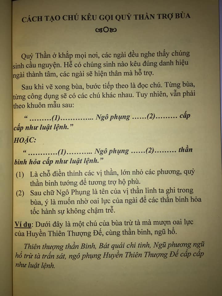 Sách Bùa Chú Thông Thần Vạn Vật Linh