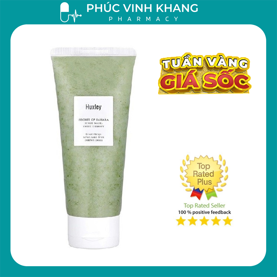 Tẩy Tế Bào Chết Huxley Secret Of Sahara Scrub Mask Sweet Therapy Tẩy da chết an toàn dịu nhẹ