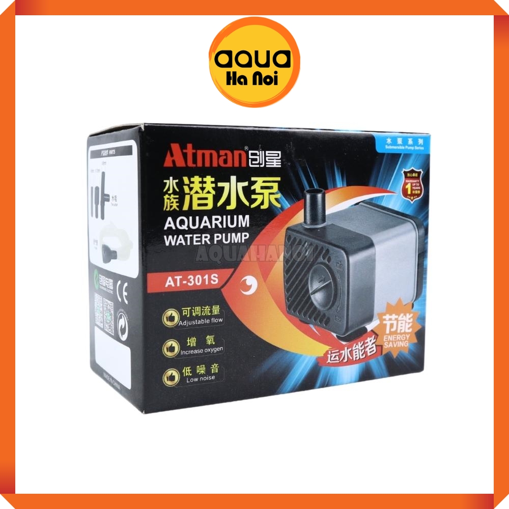 Máy bơm bể cá atman at 301s,302s,303s,304s,305s,306s - máy bơm nước hồ cá thủy sinh siêu êm