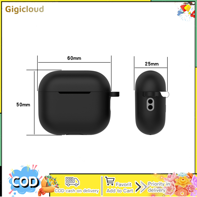 Silicone Cover Case Compatible For Airpods Pro 2 Bluetooth-compatible Headset (with Lanyard Carabiner)