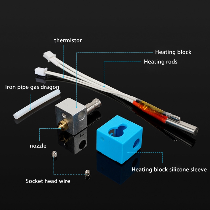 Hot End Đùn In Cho Đầu In 0.4 Bộ Vòi Phun Lắp Ráp Cho Anycubic