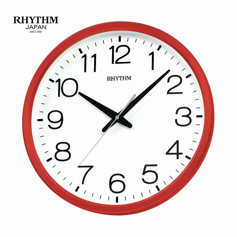 Đồng hồ treo tường nhật bản rhythm cmg494nr01 kt 36.0 x 4.4cm, 855g vỏ nhựa, dùng pin