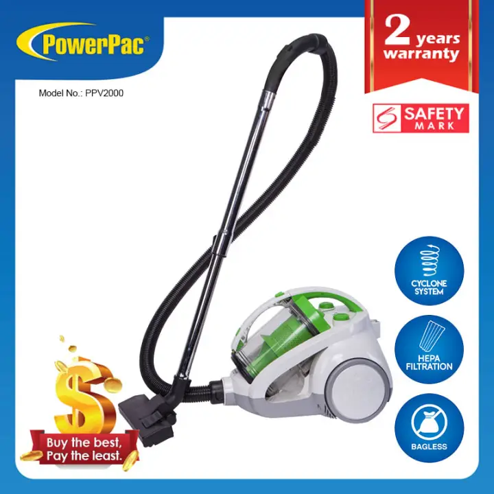 Powerpac Bagless Vacuum Cleaner 2000 Watts Ppv2000 Lazada Singapore