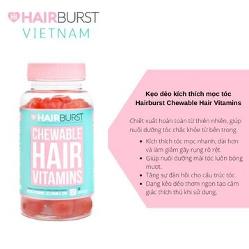 Kẹo Dẻo Vitamin Kích Thích Mọc Tóc Hairburst