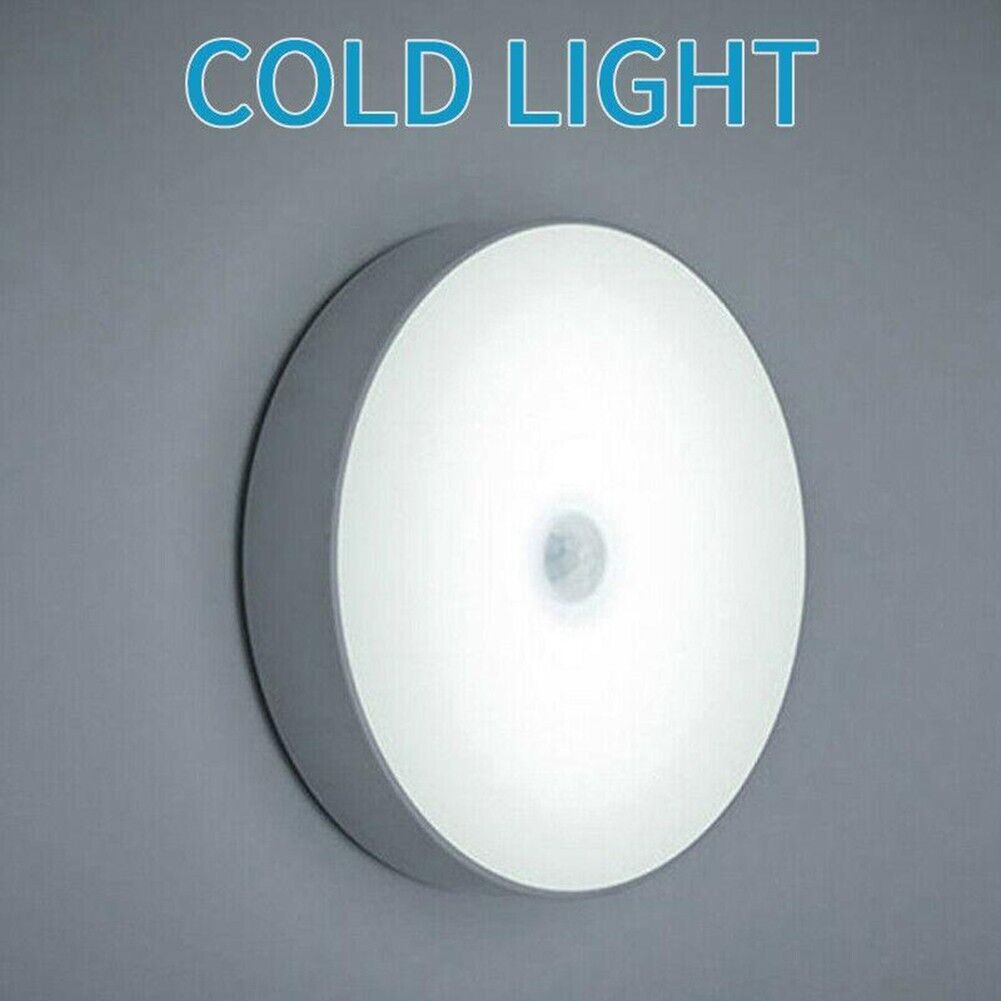 Motion Sensor LED Night Light Body Induction Lamp USB Rechargeable Wall ...