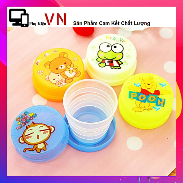 Cốc nhựa gấp gọn tiện dụng - Ly Nhựa Gấp gọn Mini Hình Thú Siêu Cưng