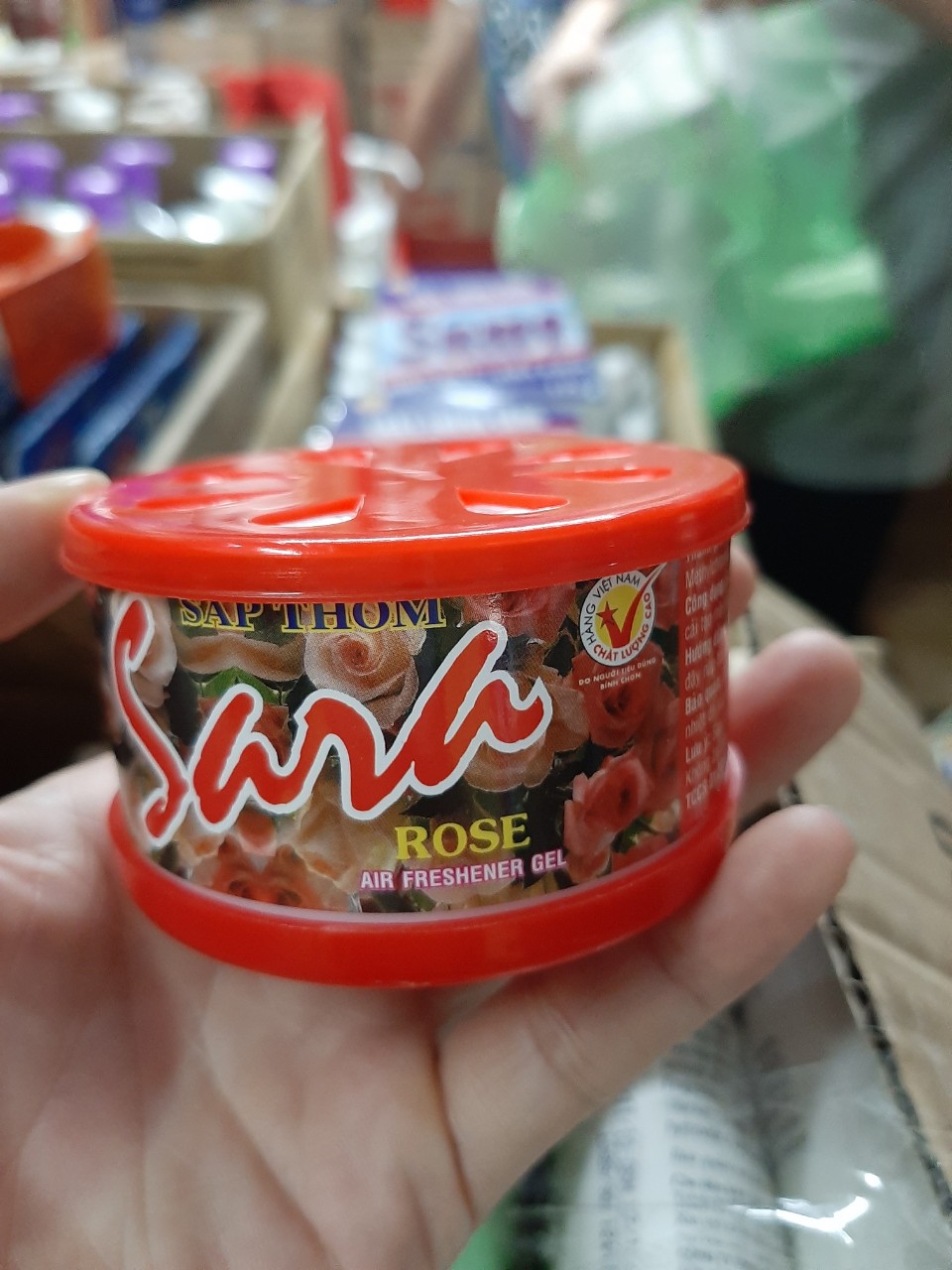 Sáp Thơm SARA 75G (Chanh, Hoa Hồng, Lài, Dâu)
