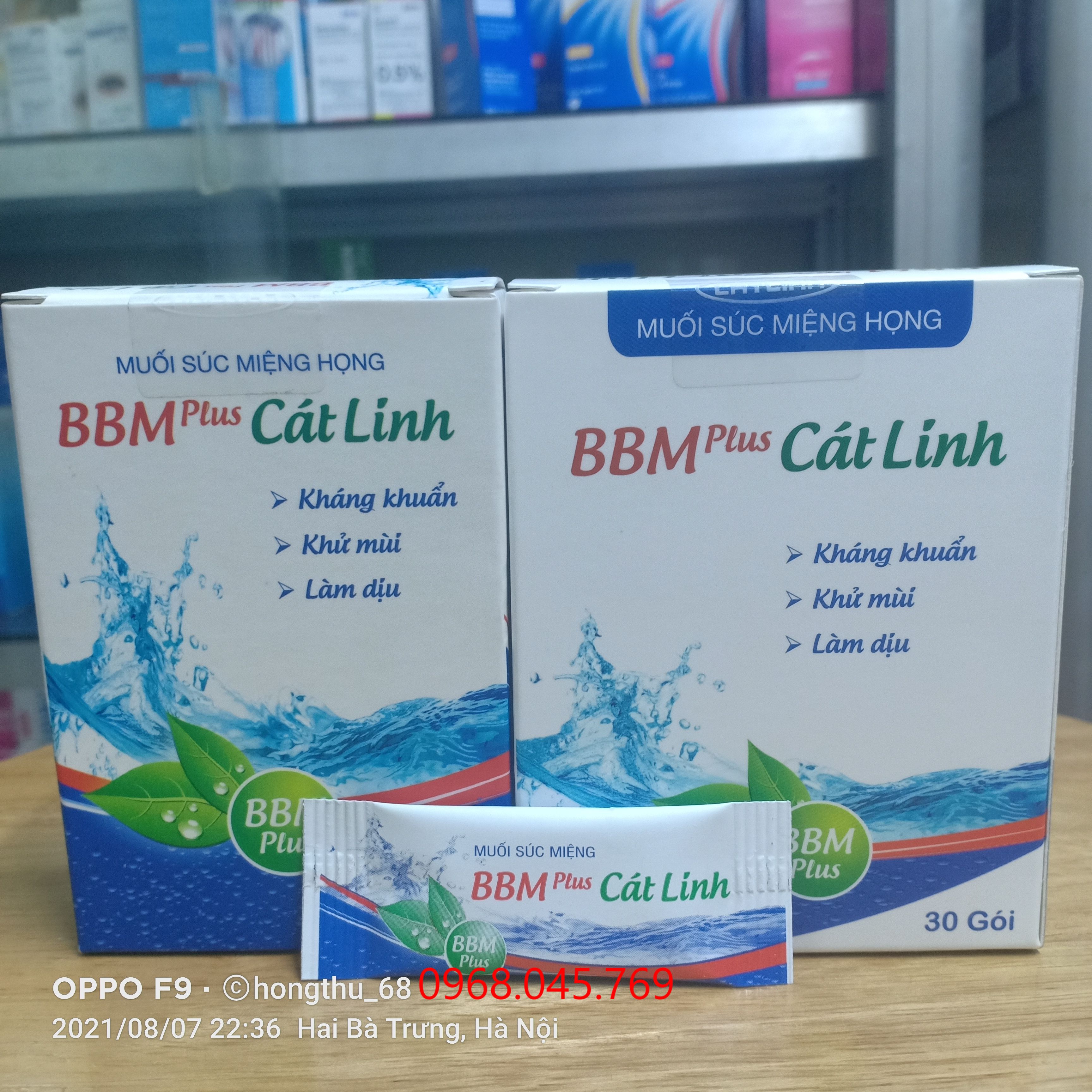 Muối súc miệng họng BBM Plus Cát Linh