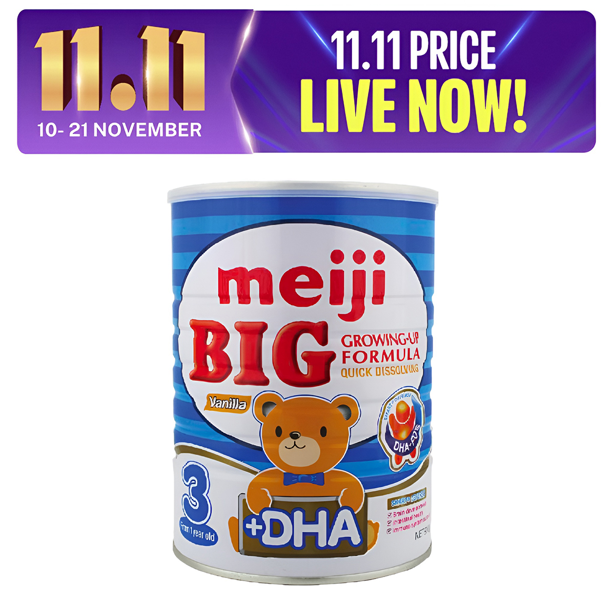 Meiji 3-Growing-upFormulaPowder (BIG-400g ). 
