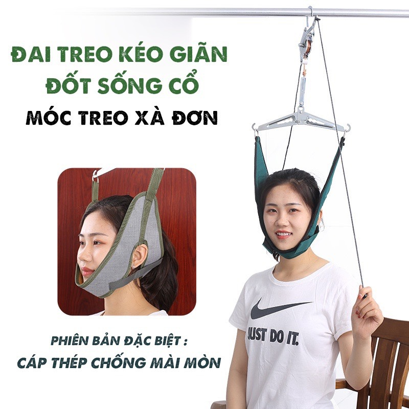 Dụng cụ kéo giãn cột sống cổ , hỗ trợ thoái hoá cột sống cổ, thoát vị.