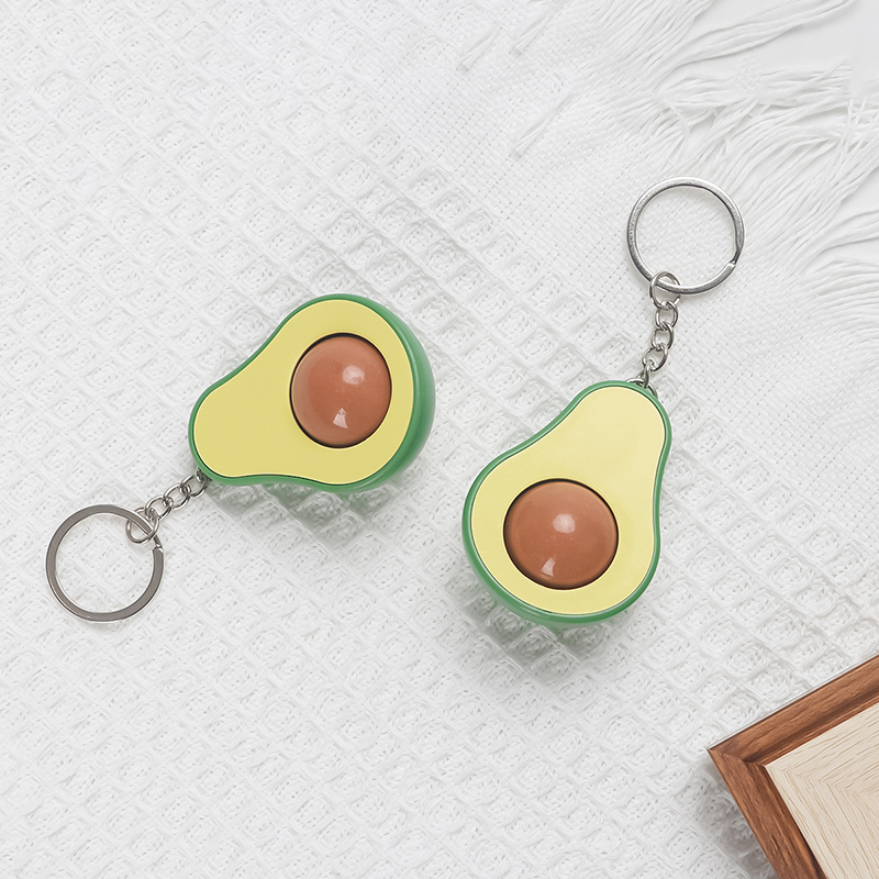 Body Spa Keychains Avocado Massage Bead Keychain Decompression Toys Mini Finger Wrist Neck ...