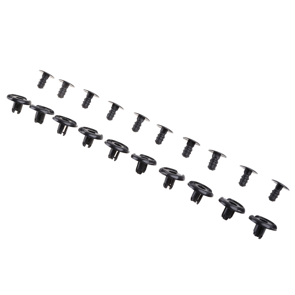 10 cái Nylon TRIM Board vòng bảo vệ pa nô Clip ốc vít đinh tán màu đen cho