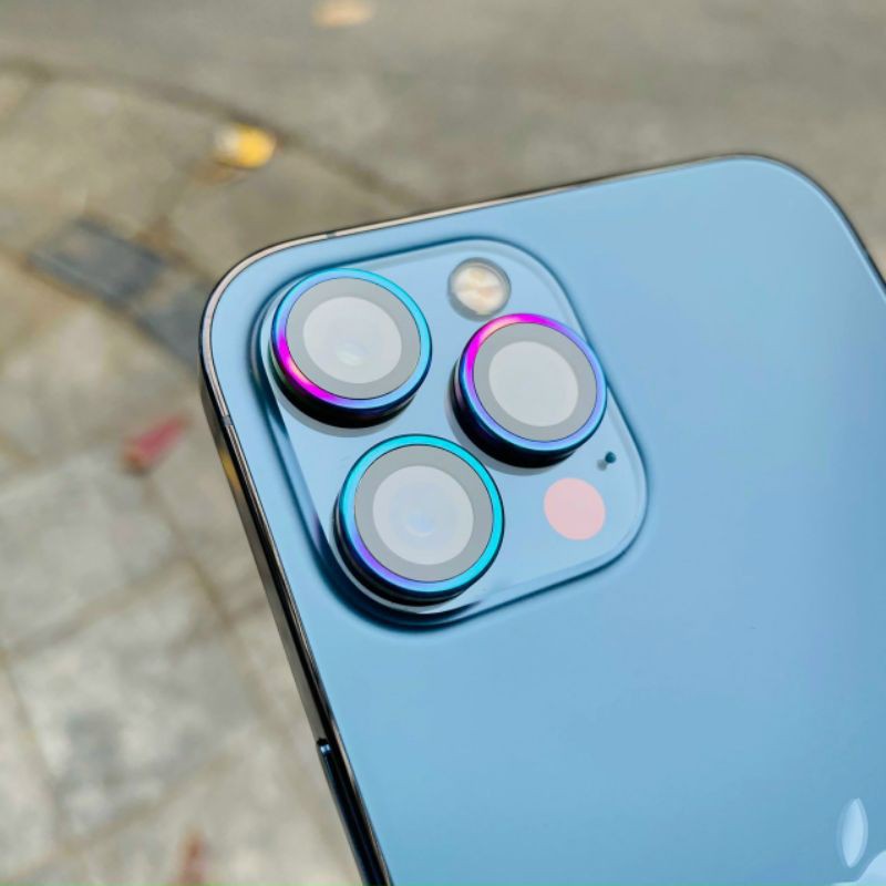 Bộ dán bảo vệ camera 3 mắt loại 7 màu dành cho iPhone 11, 12, 13 (mini, pro, promax)