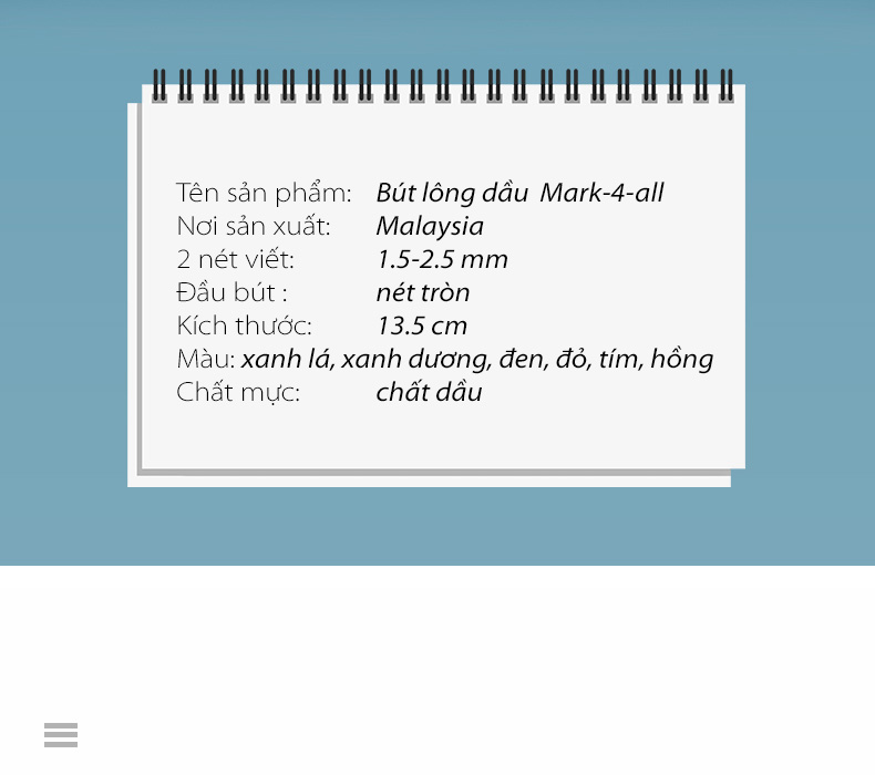 Bút lông dầu STABILO Mark-4-all PERMANENT đầu tròn/vuông