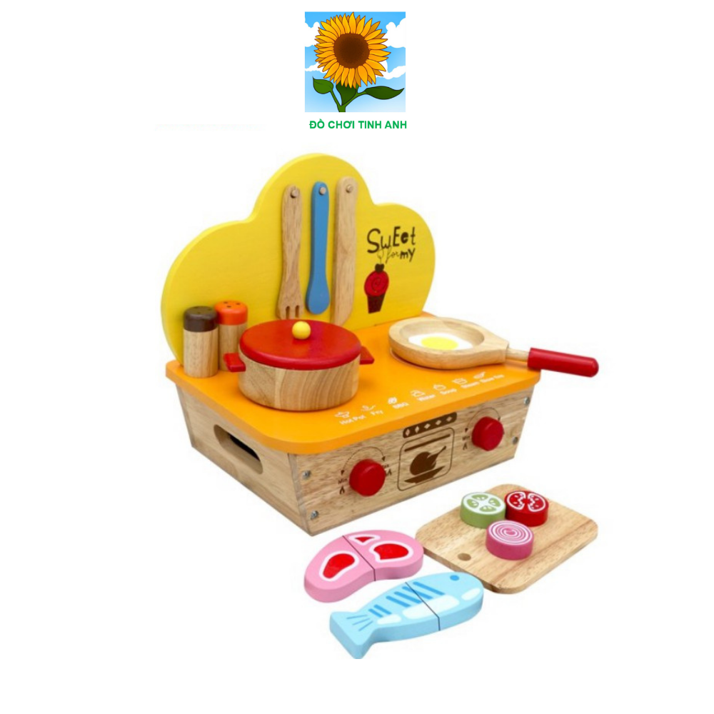 [Hoàn tiền 10%]Đồ chơi gỗ bếp xinh cho bé Winwintoys