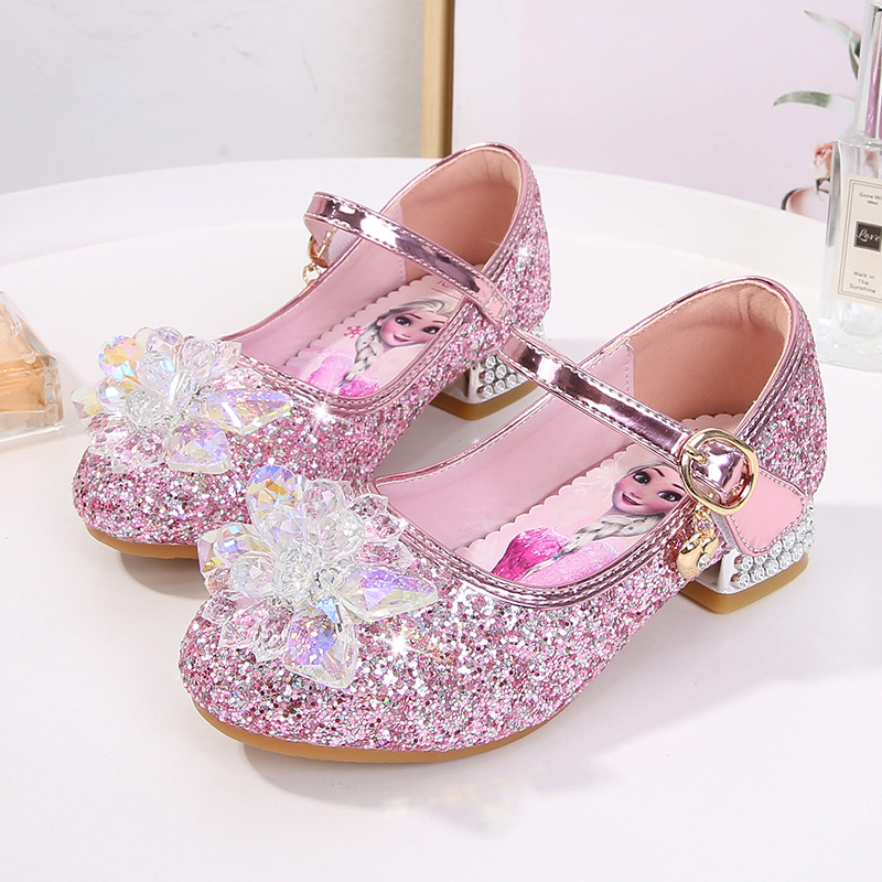 Giày búp bê đính đá lấp lánh xinh xắn dành cho bé gái / size 23-38