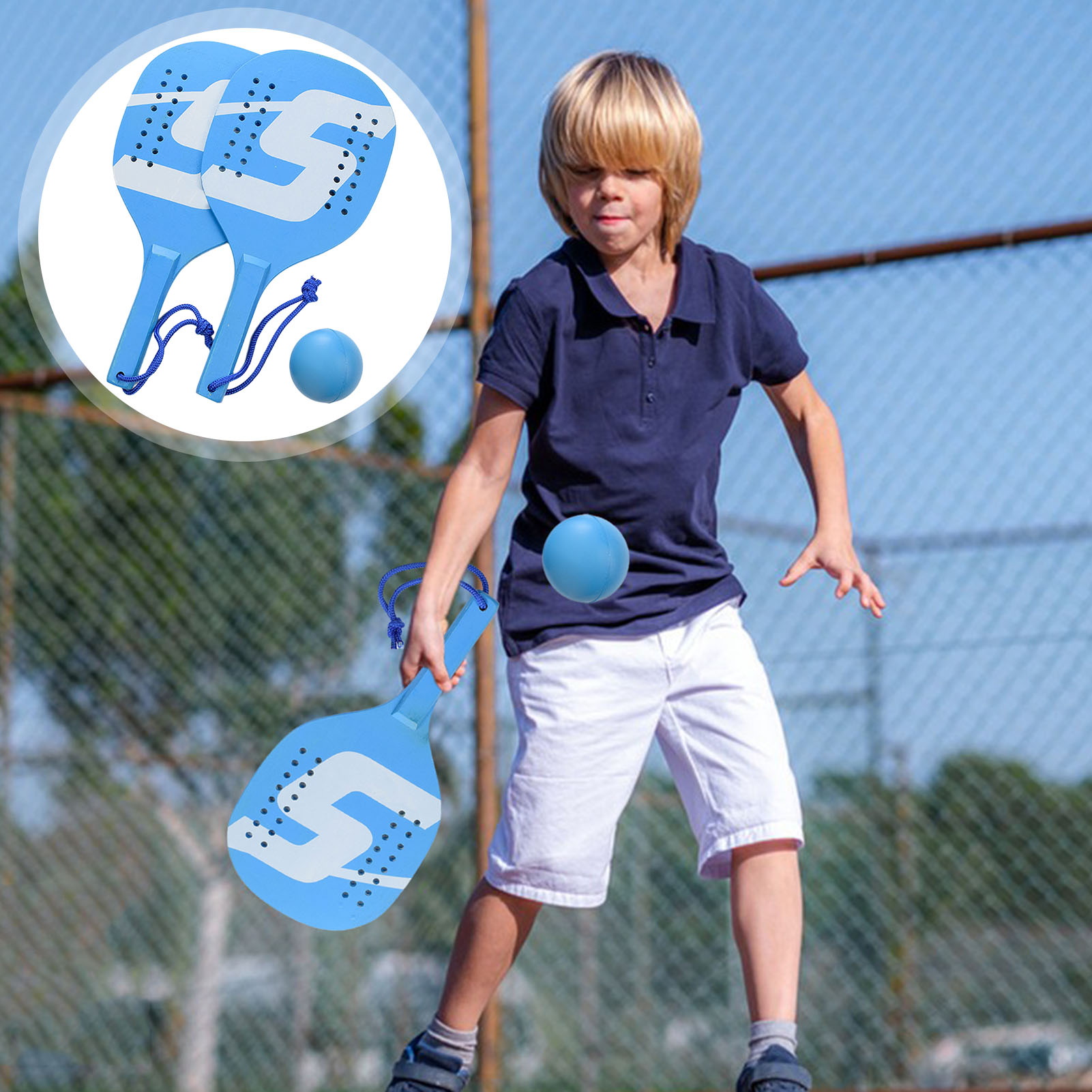 SClementt® Beginner Pickleball Paddles Set Smooth Handle Precise Control Ergonomic Ultra-Comfy Grip Lightweight Wooden Pickleball Racket Kit High-quality wood, one-piece