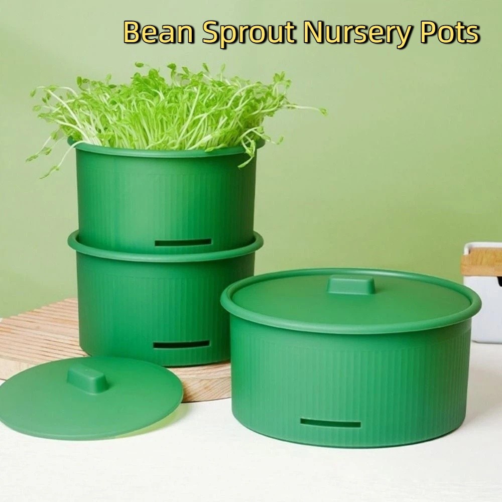 Practical Plastic Bean Sprout Nursery Pots Split Structure Ventilated ...