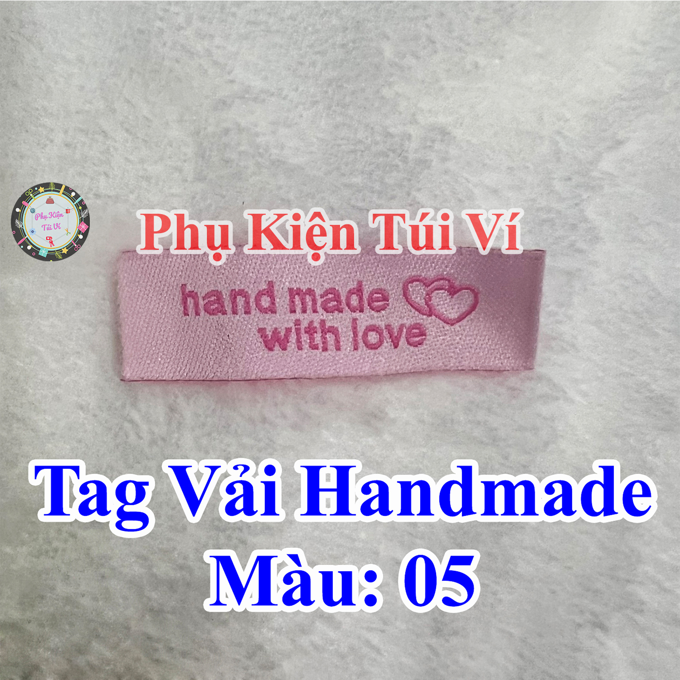 Tag vải handmade 4k/ cái
