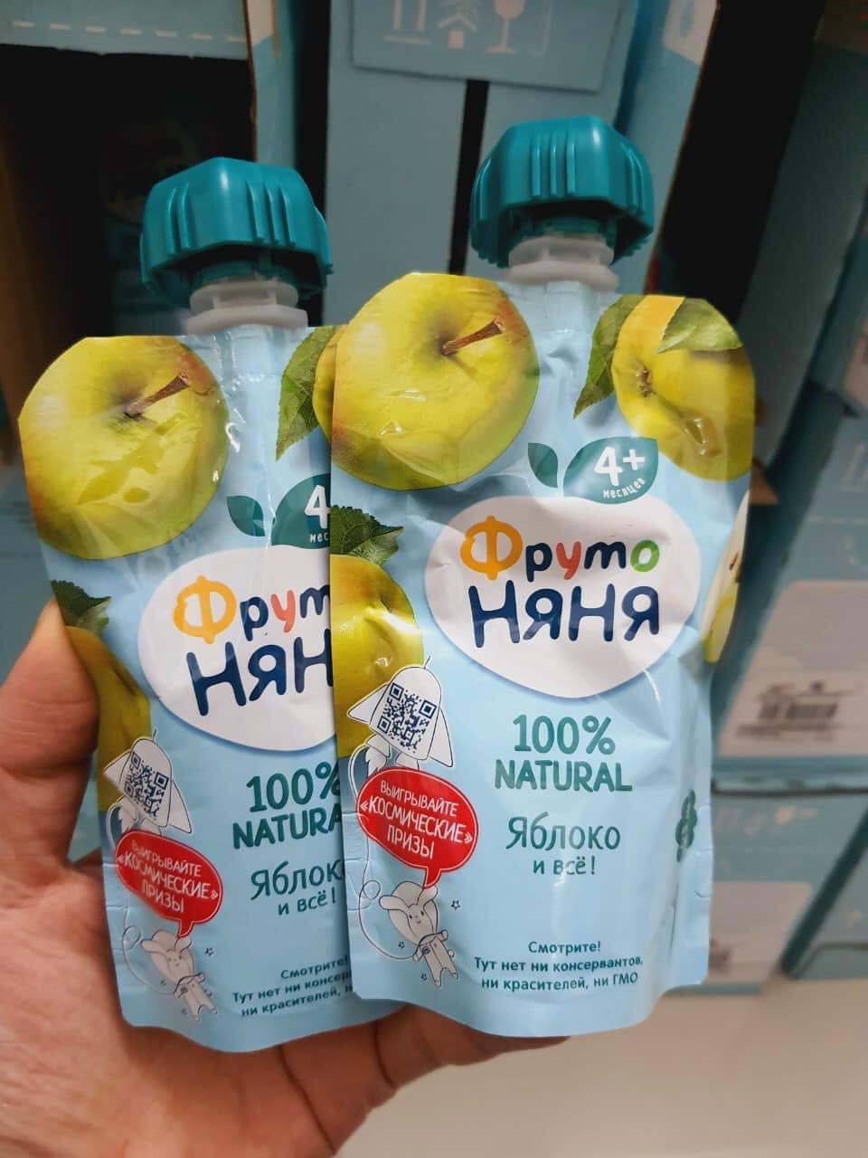 Hoa quả nghiền Fruto Nga nhiều vị