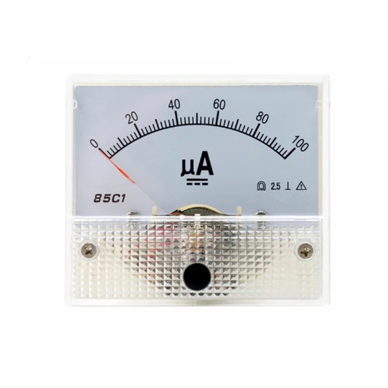 Microamper Dc 85c1 a Analog Current Meter Panel Dial Current Gauge Pointer Ammeter ...