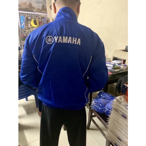 Áo gió Yamaha 2 mặt xanh đen cao cấp