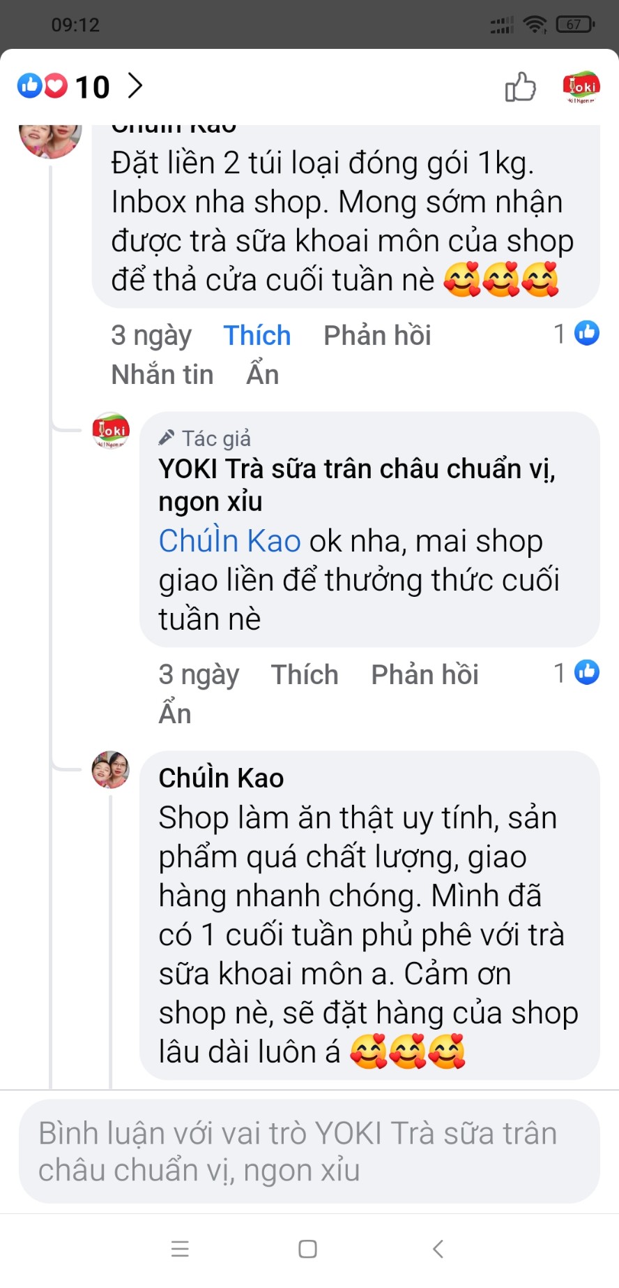 Yoki Trà sữa khoai môn 200g - 500g - 1kg