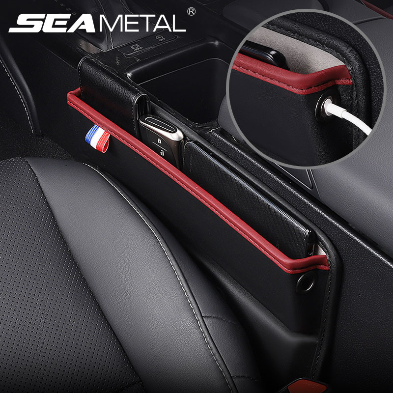 Universal Car Seat Storage Box Thickened Bottom Multi-function Gap Storage Box Car PU Leather Car Gap Storage Box
