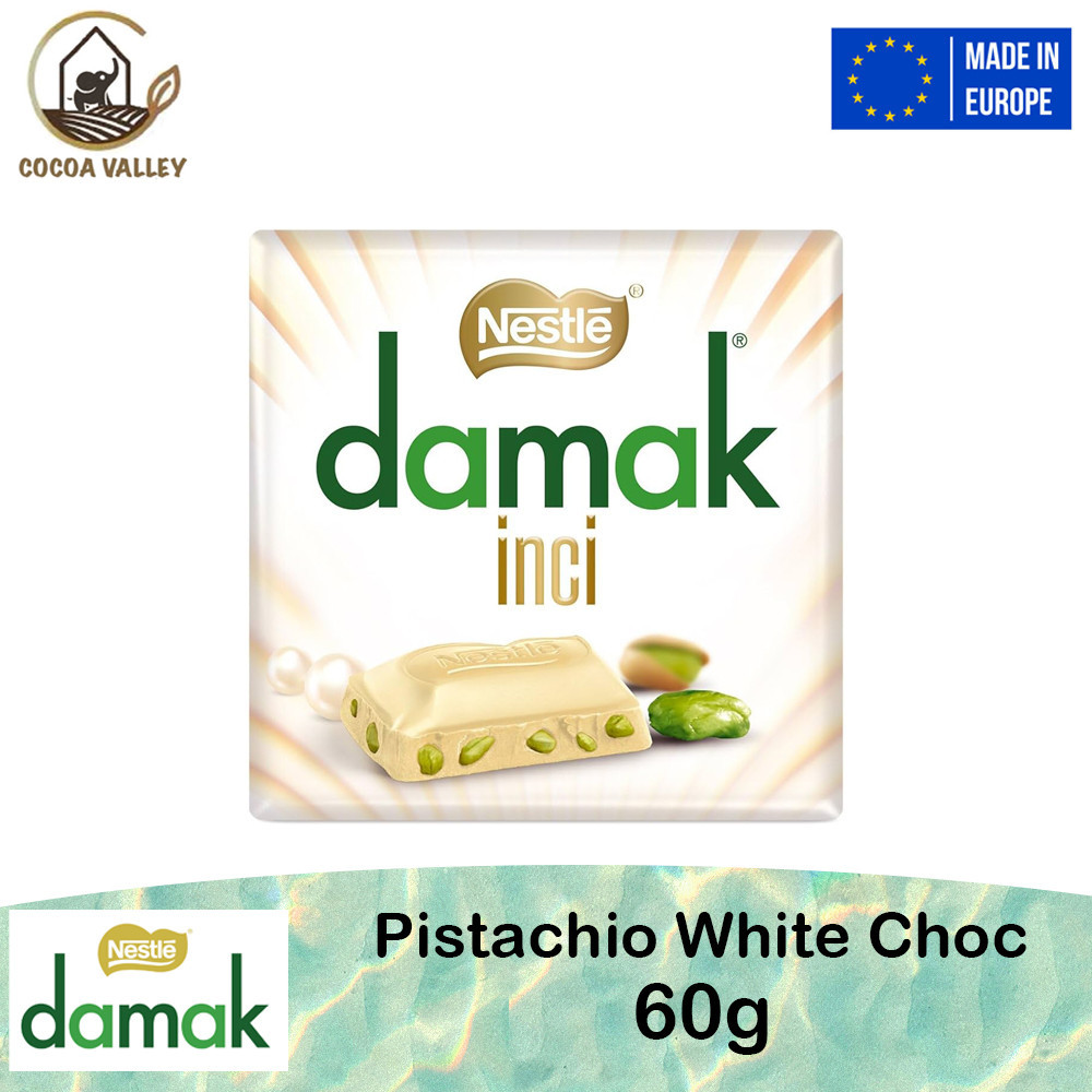 Nestle Damak Inci Pistachio White Chocolate Square 60g Lazada