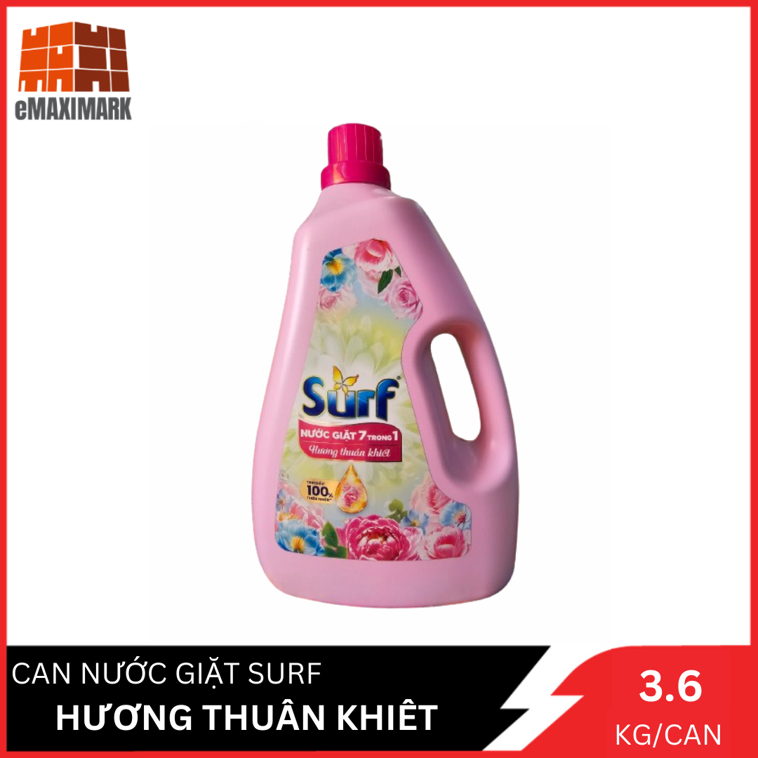 Nước giặt surf hương thuần khiết can 3.6kg