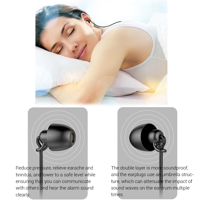 Asmr Earphone Hifi Headset Noise-Cancel Sleeping Earbud Soft Silicone ...