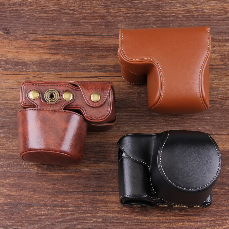 For Camcorder ZV-E10 Mirrorless System Camera Zve10 Retro Camera Leather Case Leather Bag PU Camera Bag Protective Case
