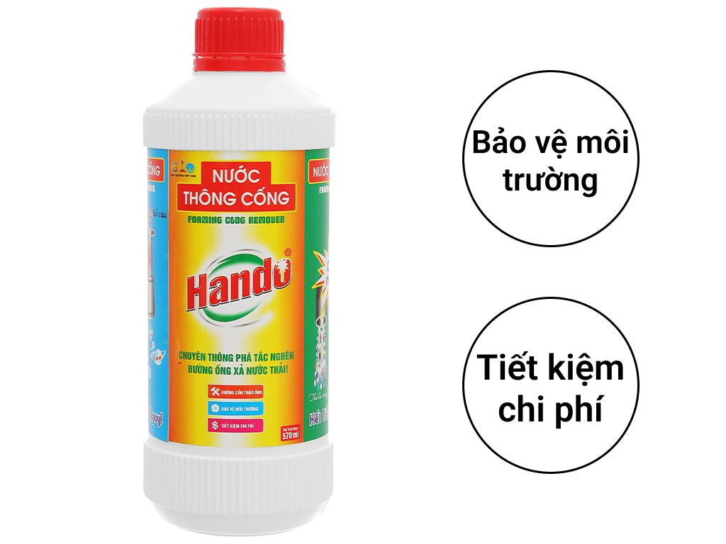 Nước Thông Cống Hando 570ml/ 1L