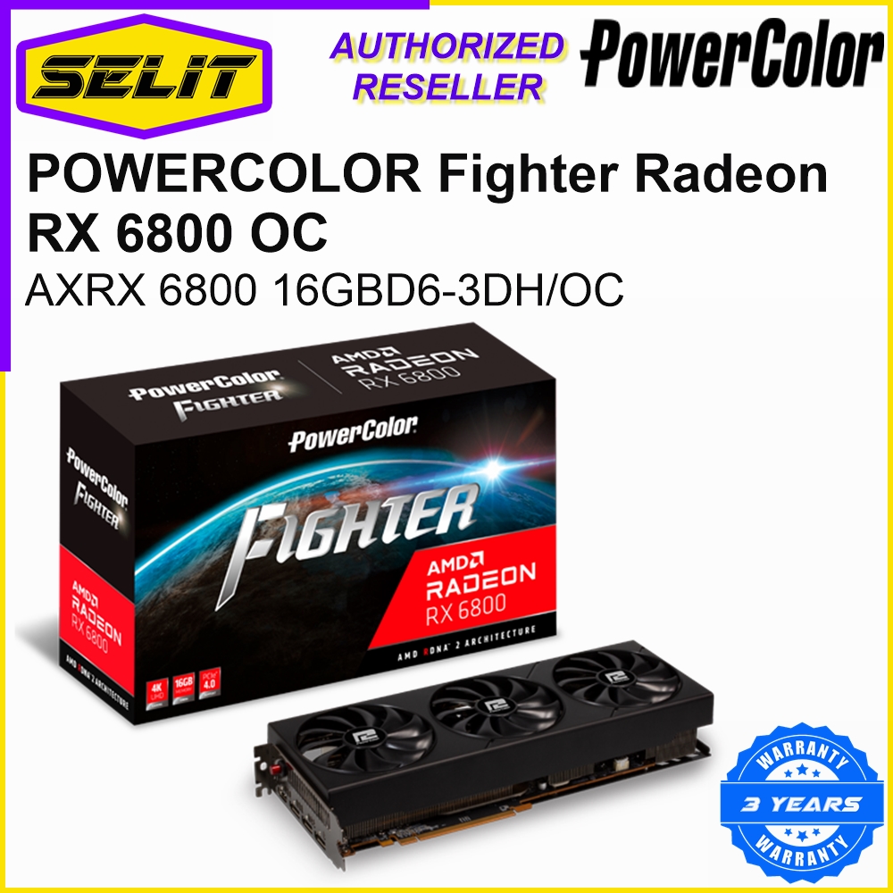 Fighter AMD Radeon™ RX 6800 16GB GDDR6 - PowerColor