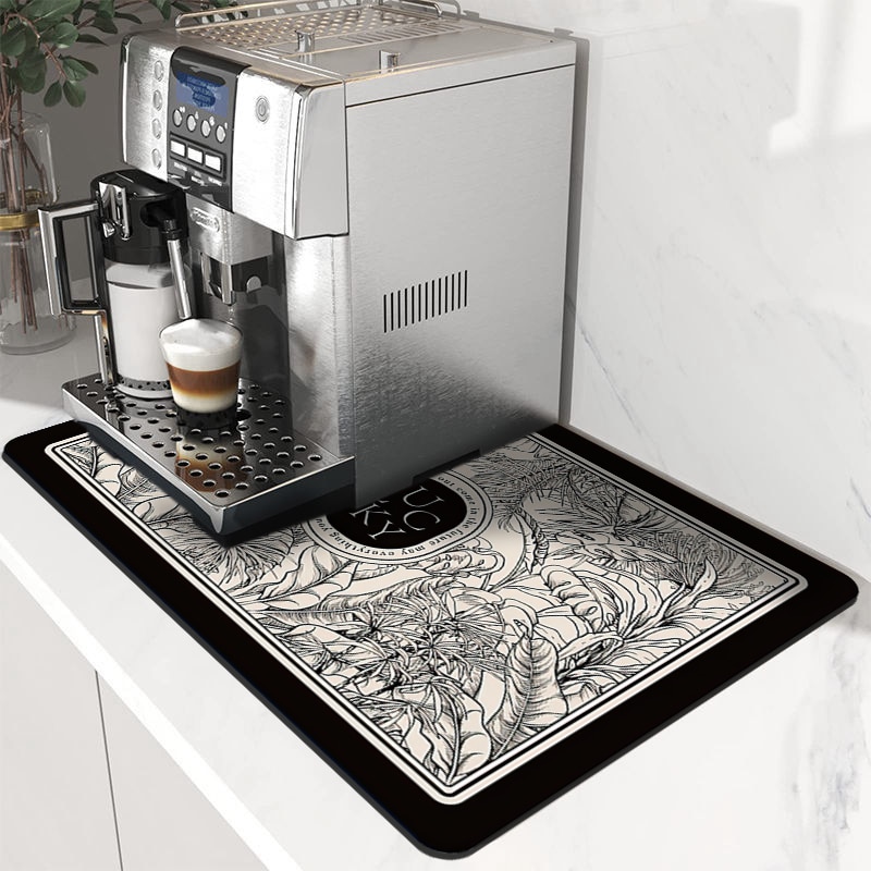 Kitchen Drain Pad Absorbent Dish Drying Mat Rugs Non-Slip Kitchen Sink Mat Bottle Rug Tableware Placemat Drainer Mat Alfombra