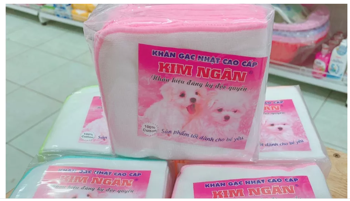 Set 10 chiếc khăn sữa 4 lớp, Khăn sữa cao cấp Kim Ngân