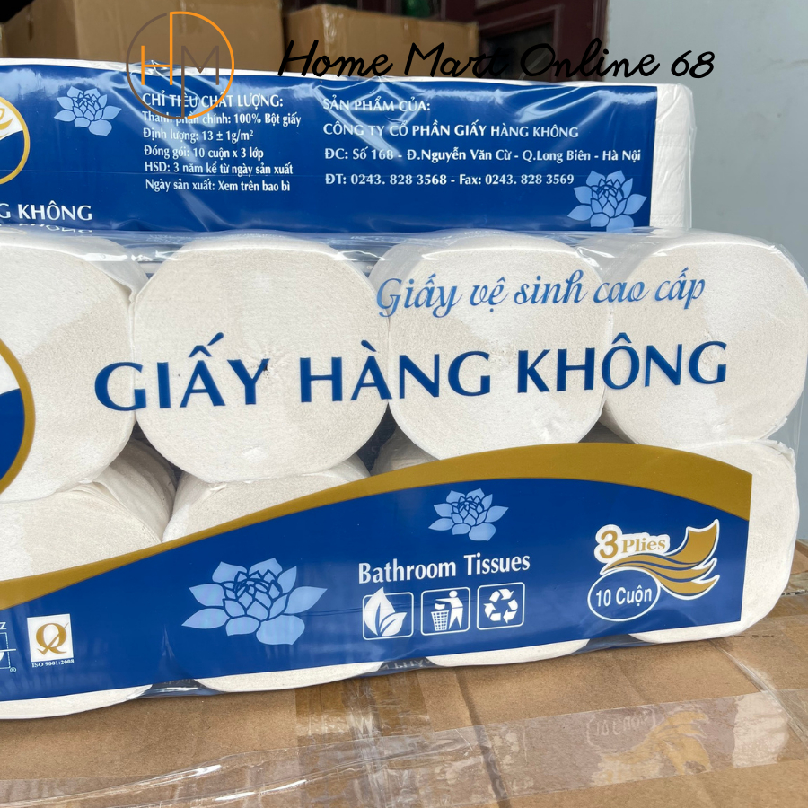 Bịch 10 cuộn giấy vệ sinh không lõi