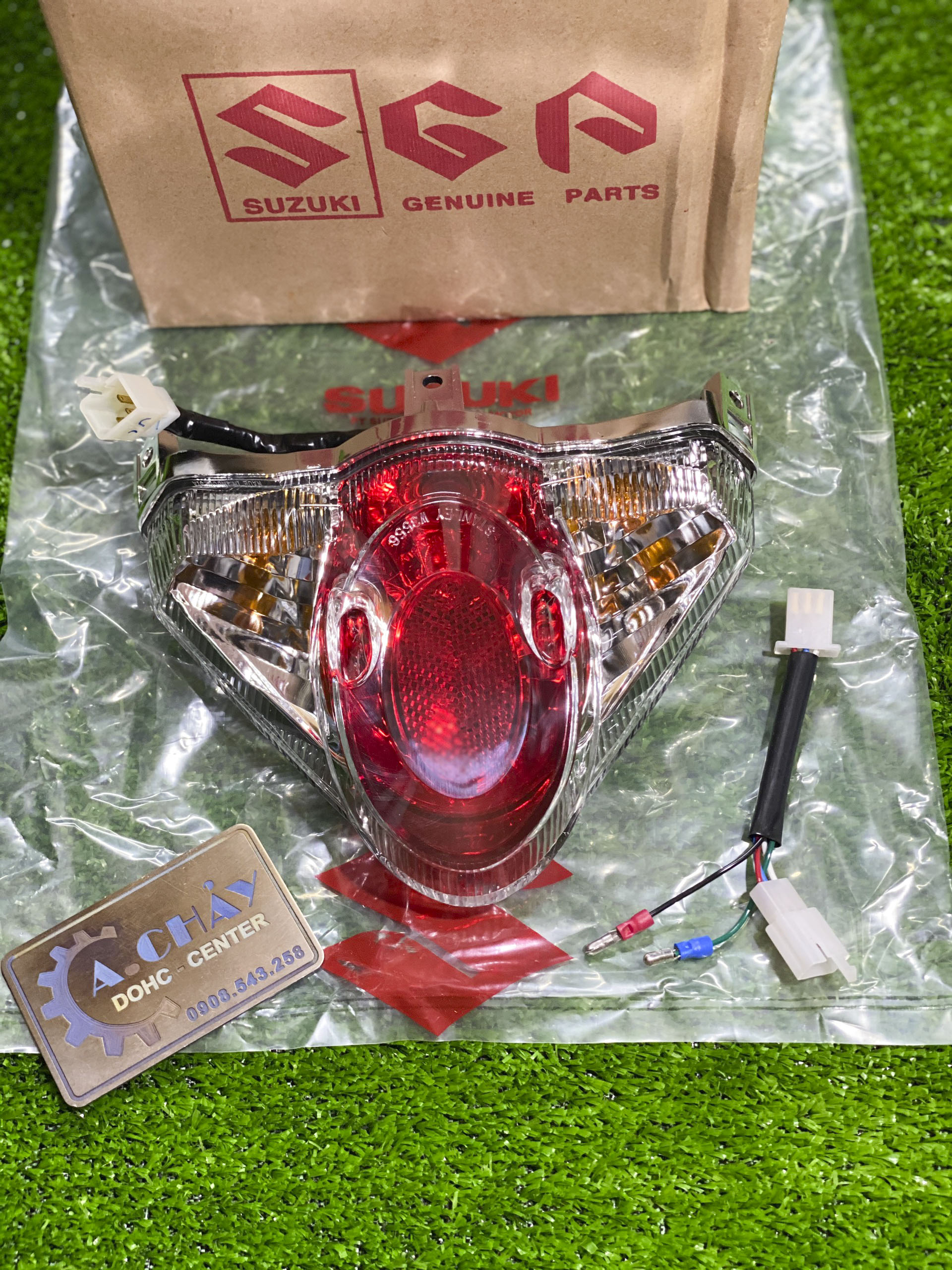 Đèn Lái Đèn Sau Đèn Hậu - Satria Fi, Raider Fi - Chính Hãng Suzuki (Tặng kèm giắc chuyển đổi Raider lên Satria)