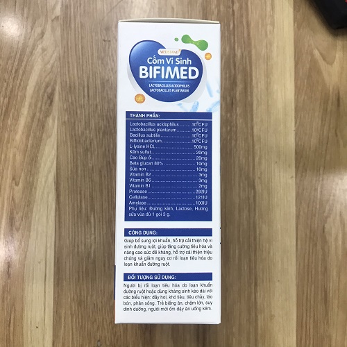 CỐM VI SINH BIFIMED, hộp 20 gói