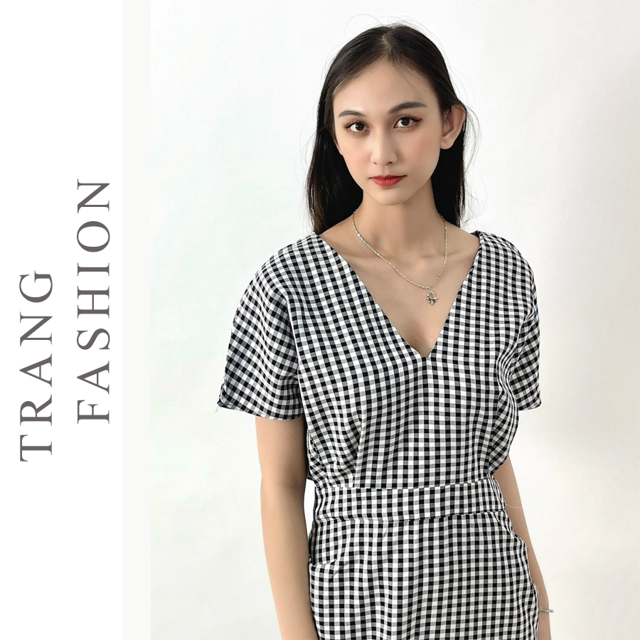 [ Flash sale ] Hàng VNXK ĐẦM SỌC CARO 2M
