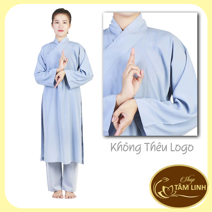 Áo tràng phật tử ( Vải kate) Nam & Nữ
