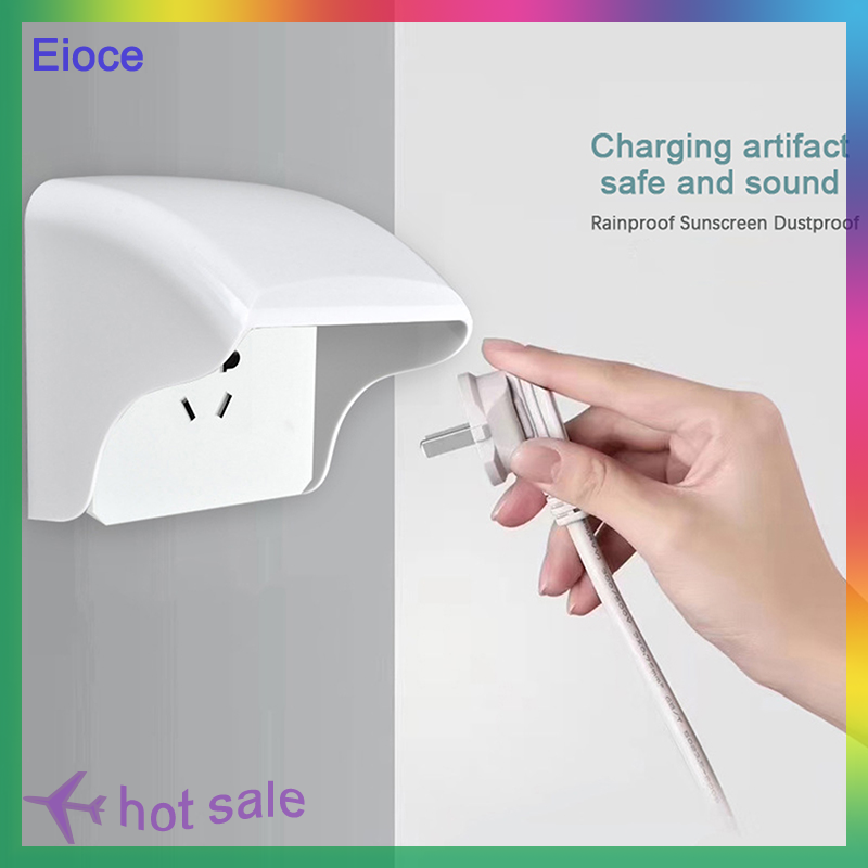 Eioce hộp phổ biến chống thấm nước trong suốt tường Ổ cắm điện Bìa bảo vệ ngoài trời chuyển đổi bảo vệ Bìa