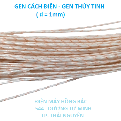 Gen cách điện sợi thủy tinh - 20 ống gen cách điện phi 1