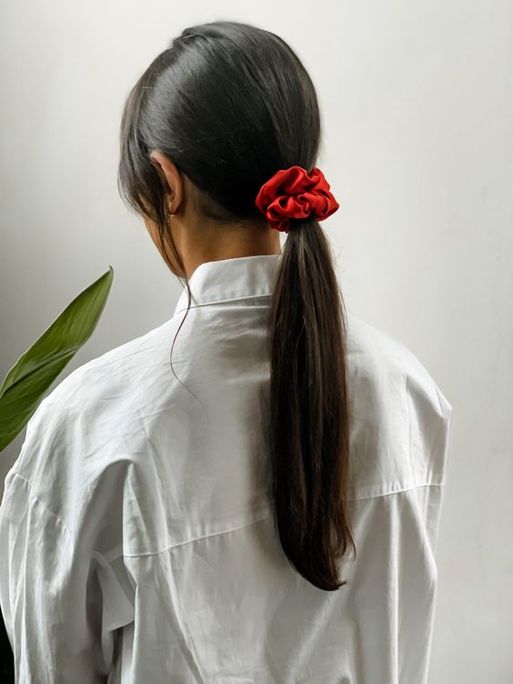 [Hàng Thiết Kế] Scrunchies Lụa Satin Cao Cấp, Dây Buộc Tóc Thời Trang