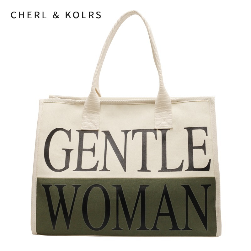 C & K thai Tote mẹ túi vải Monogram Túi Đeo Vai Print