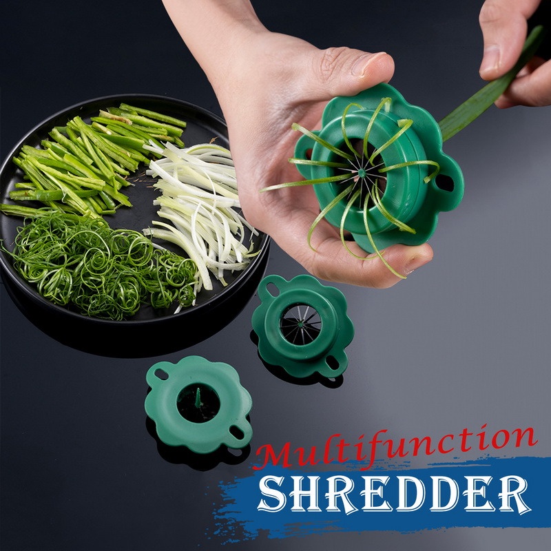 Green Onion Easy Slicer Shredder Plum Blossom Vegetable Shredder – Kitchen  Groups