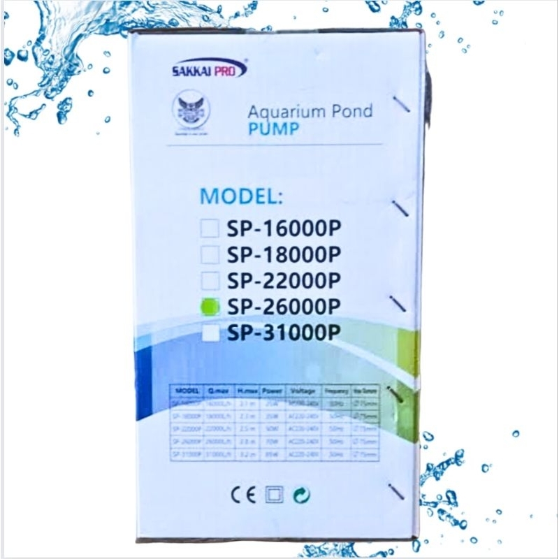 Pompa kolam SUBMERSIBLE SAKKAI PRO SP 26000P