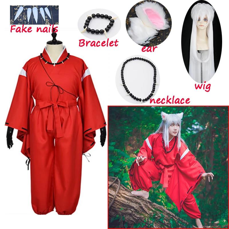 Anime%20Inuyasha%20Cosplay%20Costumes%20Red%20Japanese%20Kimono%20Men%20Robe%20Costume%20W%20Wigs%20Ears%20And%20Necklace%20For%20Halloween%20Party%20men%20and%20women%20-%20Image%208