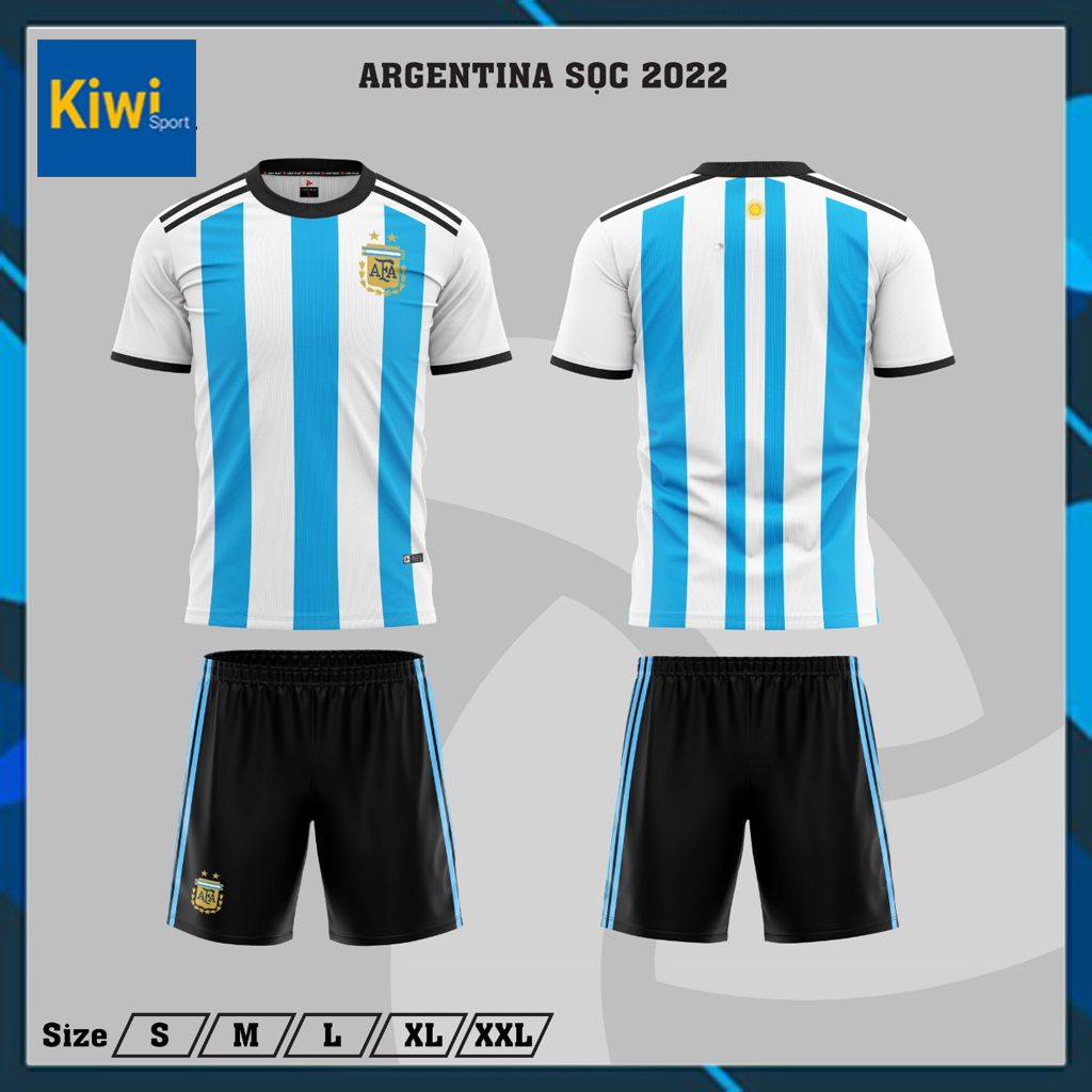 Áo Bóng Đá Argentina , Bộ quần áo bóng đá Argentina đủ mẫu mới nhất SP24 thumbnail