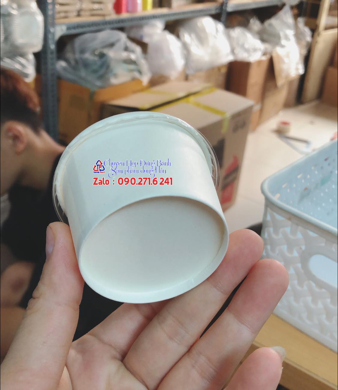 100 Hủ sốt giấy có nắp dung tích 95ml